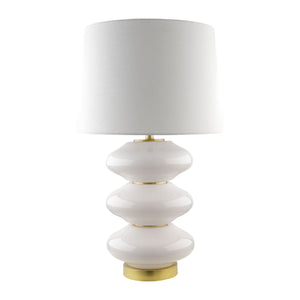   Modern European furniture - White Glass Accent Table Lamp - www.oroa.com | Oroa.com
