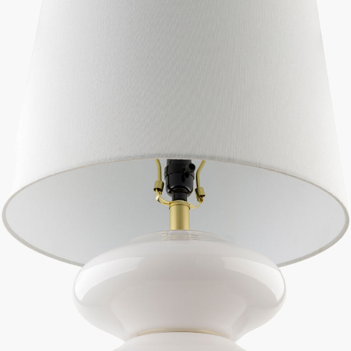   Modern European furniture - White Glass Accent Table Lamp - www.oroa.com | Oroa.com