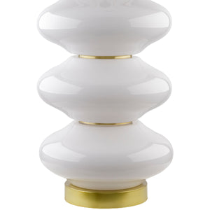   Modern European furniture - White Glass Accent Table Lamp - www.oroa.com | Oroa.com