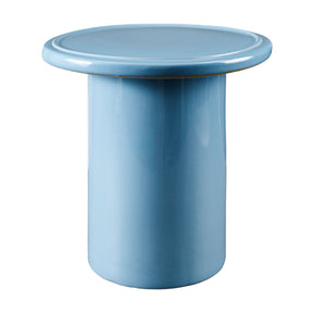 Modern European furniture - Blue Ceramic Outdoor Stool - www.oroa.com
