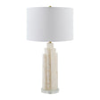 Modern European furniture - Burnished Cream Stone Table Lamp - www.oroa.com