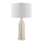 Modern European furniture - Burnished Cream Stone Table Lamp - www.oroa.com