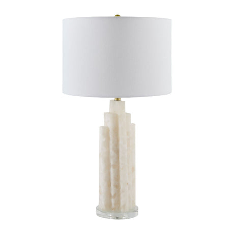 Modern European furniture - Burnished Cream Stone Table Lamp - www.oroa.com