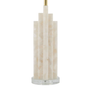   Burnished Cream Stone Table Lamp | Oroa.com