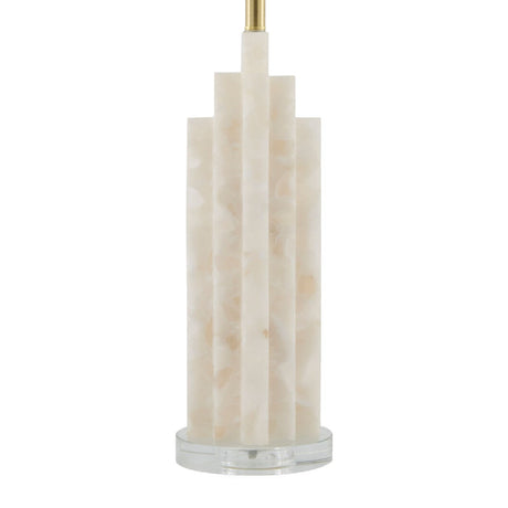 Modern European furniture - Burnished Cream Stone Table Lamp - www.oroa.com