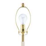 Modern European furniture - Burnished Cream Stone Table Lamp - www.oroa.com