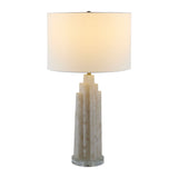 Modern European furniture - Burnished Cream Stone Table Lamp - www.oroa.com