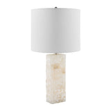 Modern European furniture - Cream Stone Accent Table Lamp - www.oroa.com