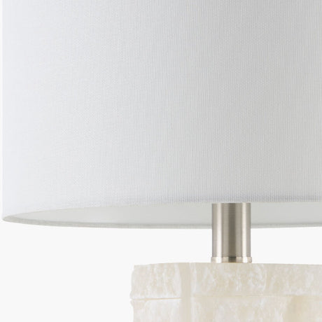 Modern European furniture - Cream Stone Accent Table Lamp - www.oroa.com