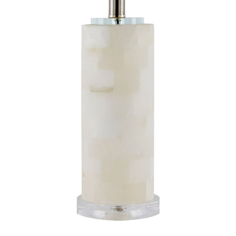 Modern European furniture - Burnished Cream Stone Table Lamp - www.oroa.com