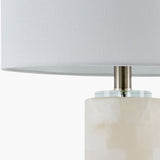 Modern European furniture - Burnished Cream Stone Table Lamp - www.oroa.com