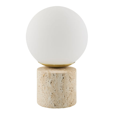 Modern European furniture - White Glass Globe Table Lamp - www.oroa.com