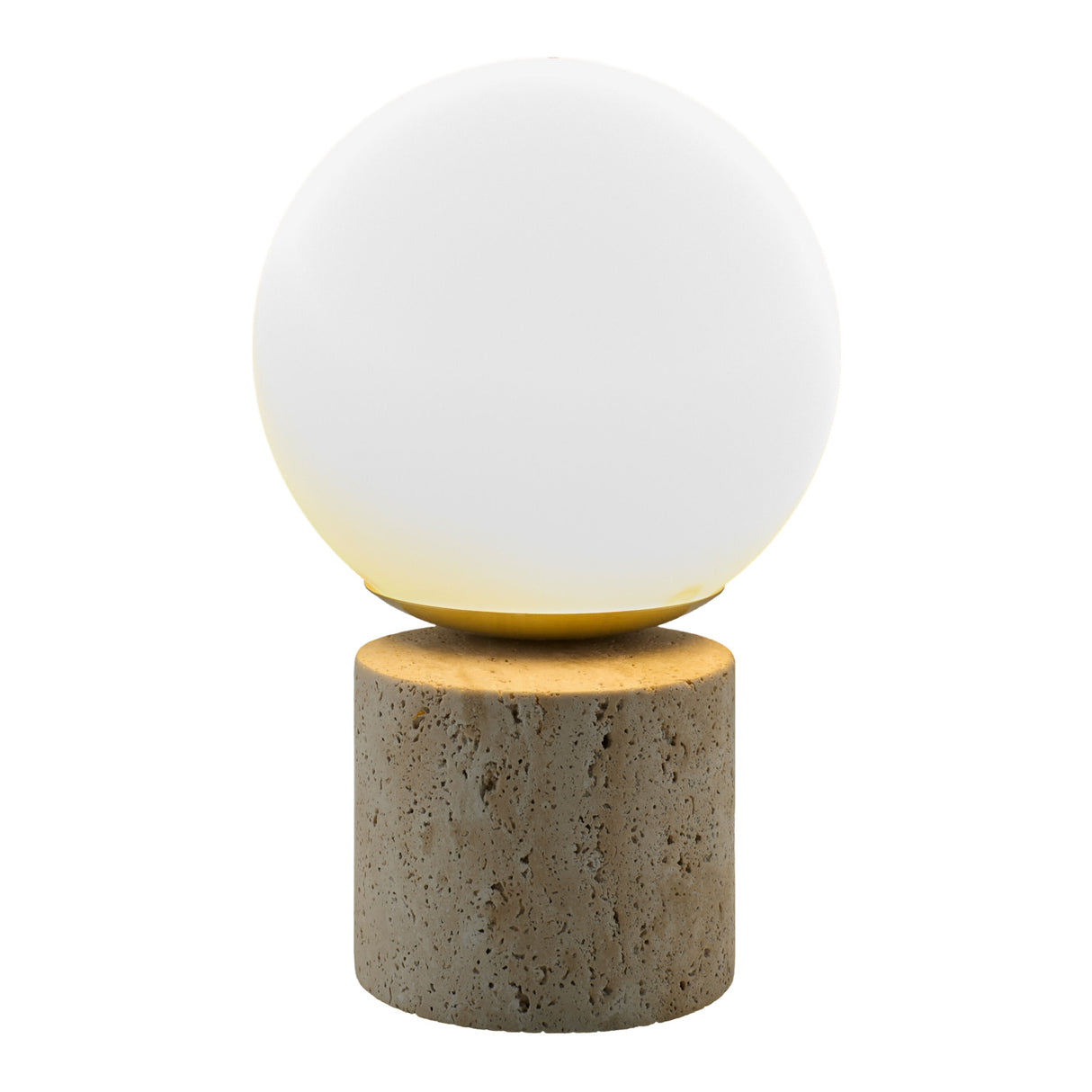  White Glass Globe Table Lamp | Oroa.com
