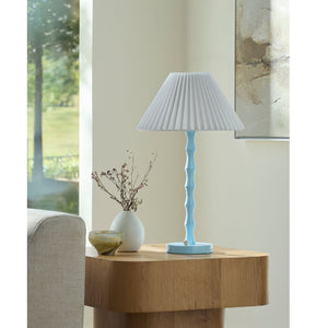  Modern European furniture - Pleated Linen Iron Table Lamp - www.oroa.com | Oroa.com
