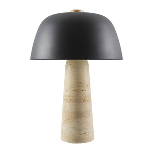   Metal Shade Travertine Table Lamp L | Oroa.com