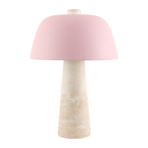   Metal Shade Travertine Table Lamp L | Oroa.com