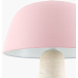 Modern European furniture - Metal Shade Travertine Table Lamp L - www.oroa.com