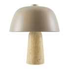 Modern European furniture - Metal Shade Travertine Table Lamp S - www.oroa.com