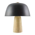 Modern European furniture - Metal Shade Travertine Table Lamp S - www.oroa.com