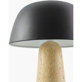 Modern European furniture - Metal Shade Travertine Table Lamp S - www.oroa.com