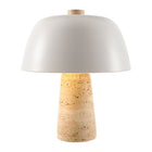 Modern European furniture - Metal Shade Travertine Table Lamp S - www.oroa.com