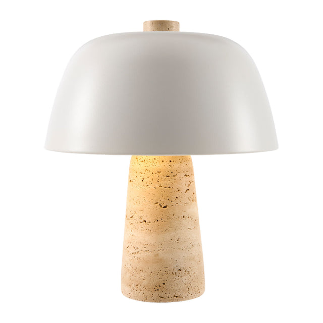 Metal Shade Travertine Table Lamp S | Kuda Home Fes | Oroa.com