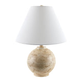 Modern European furniture - Cream Sphere Base Table Lamp - www.oroa.com