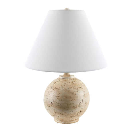Modern European furniture - Cream Sphere Base Table Lamp - www.oroa.com