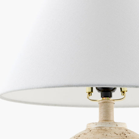 Modern European furniture - Cream Sphere Base Table Lamp - www.oroa.com