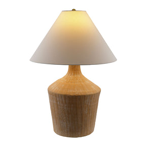 Modern European furniture - Glazed Beige Ceramic Table Lamp - www.oroa.com