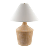 Modern European furniture - Glazed Beige Ceramic Table Lamp - www.oroa.com