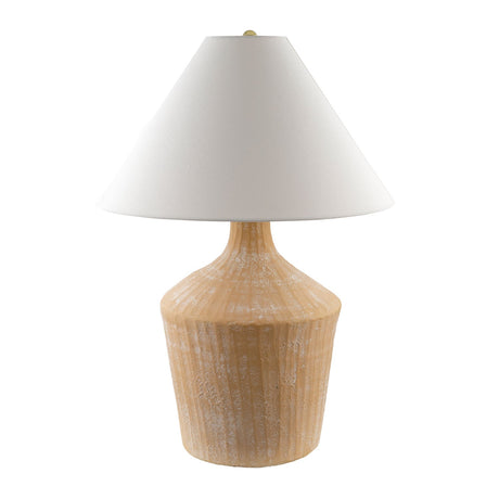 Modern European furniture - Glazed Beige Ceramic Table Lamp - www.oroa.com