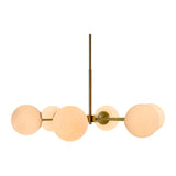 Modern European furniture - White Glass Orb 6-Light Chandelier - www.oroa.com