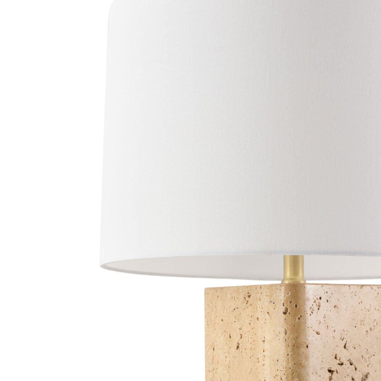   Burnished Beige Travertine Table Lamp | Oroa.com
