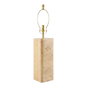   Burnished Beige Travertine Table Lamp | Oroa.com