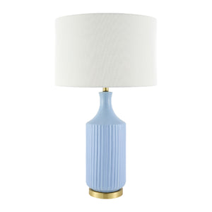   Fluted Glazed Ceramic Table Lamp | Oroa.com