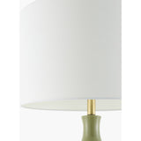 Modern European furniture - Fluted Glazed Ceramic Table Lamp - www.oroa.com