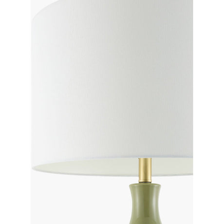 Modern European furniture - Fluted Glazed Ceramic Table Lamp - www.oroa.com