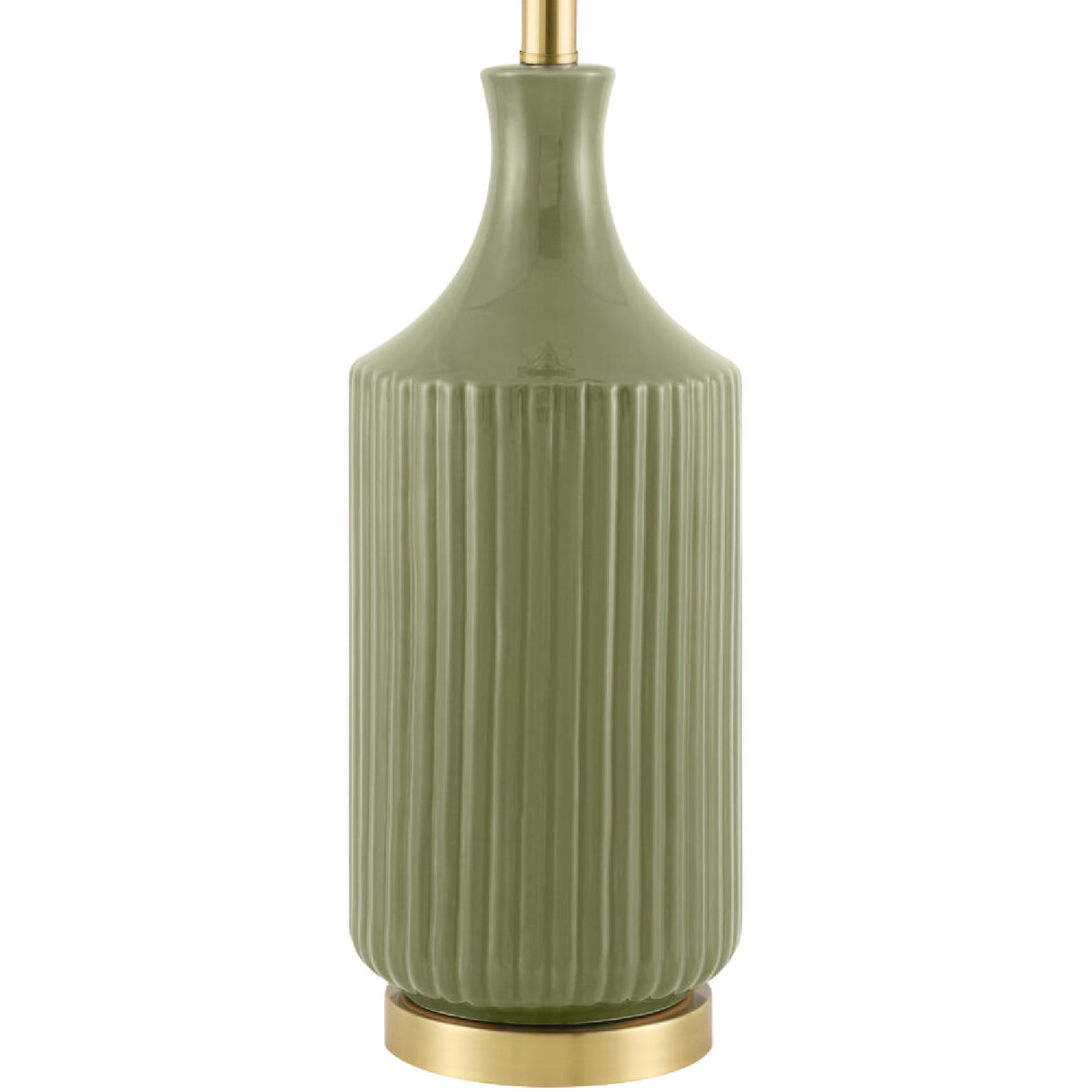   Fluted Glazed Ceramic Table Lamp | Oroa.com