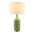 Modern European furniture - Fluted Glazed Ceramic Table Lamp - www.oroa.com