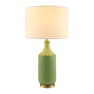   Fluted Glazed Ceramic Table Lamp | Oroa.com