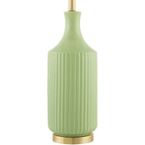 Modern European furniture - Fluted Glazed Ceramic Table Lamp - www.oroa.com