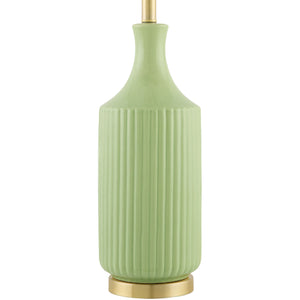   Fluted Glazed Ceramic Table Lamp | Oroa.com
