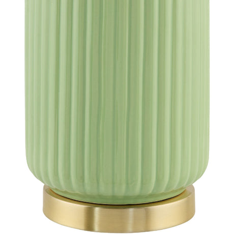 Modern European furniture - Fluted Glazed Ceramic Table Lamp - www.oroa.com