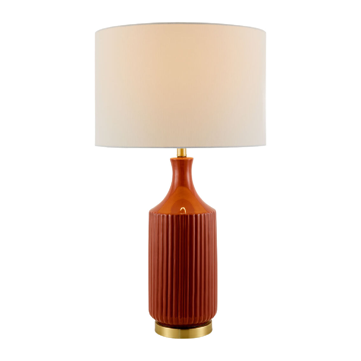   Fluted Glazed Ceramic Table Lamp | Oroa.com