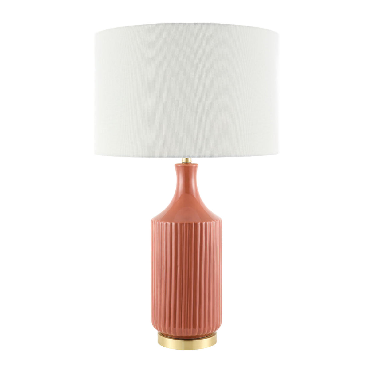   Fluted Glazed Ceramic Table Lamp | Oroa.com