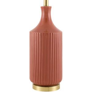   Fluted Glazed Ceramic Table Lamp | Oroa.com