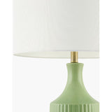 Modern European furniture - Fluted Glazed Ceramic Table Lamp - www.oroa.com