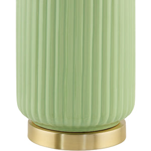   Fluted Glazed Ceramic Table Lamp | Oroa.com