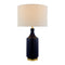 Modern European furniture - Fluted Glazed Ceramic Table Lamp - www.oroa.com